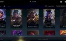 CONTA WILD RIFT QUASE MESTRE E 31 SKINS (4 PASSES)!