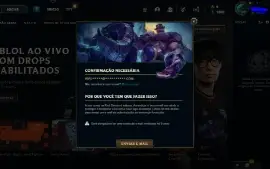 Conta Mestre Lol