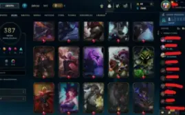 Conta do lol diamante 3, 387 skins, lvl716