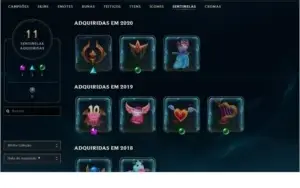 CONTA LOL PLATINA 2