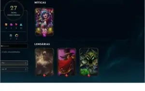 CONTA LOL PLATINA 2