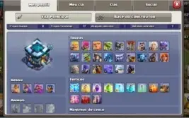 Conta Clash Of Clans cv13 quase full muro fraco, 6construtor