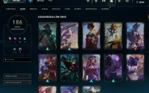 Conta De Lol 186 Skins Esmeralda ( Com Skins Também No Vava)