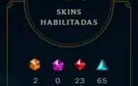 CONTA BRONZE 1 COM 123 CAMPEÕES E 130 SKINS (2 LENDÁRIAS)