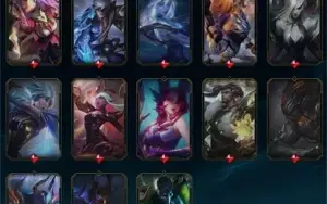 CONTA BRONZE 1 COM 123 CAMPEÕES E 130 SKINS (2 LENDÁRIAS)