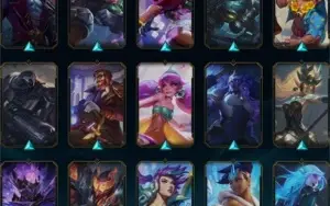 CONTA BRONZE 1 COM 123 CAMPEÕES E 130 SKINS (2 LENDÁRIAS)