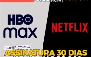 [Combo] Netflix + HBO Max Assinaturas Premium 30 Dias