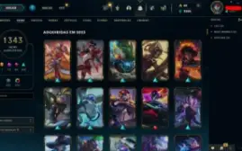 Conta Diamond 1  , 1362 skins e 380 cromas