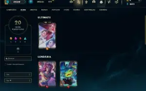 Bronze 2 com 65 Champs e 20 Skins ( Mais de 20 Jogos )
