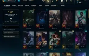 Bronze 2 com 65 Champs e 20 Skins ( Mais de 20 Jogos )