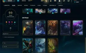 Bronze 2 com 65 Champs e 20 Skins ( Mais de 20 Jogos )