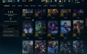Bronze 2 com 65 Champs e 20 Skins ( Mais de 20 Jogos )