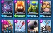 Conta clash royale, lvl 10 quase 11, arena lendária