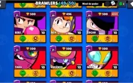 Conta Brawl Stars - Todos os Brawlers liberados 49/49