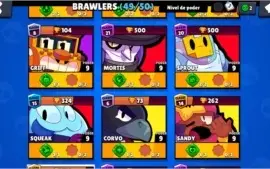 Conta Brawl Stars - Todos os Brawlers liberados 49/49