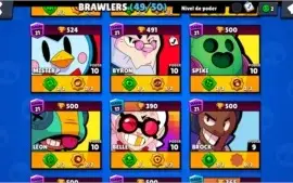 Conta Brawl Stars - Todos os Brawlers liberados 49/49