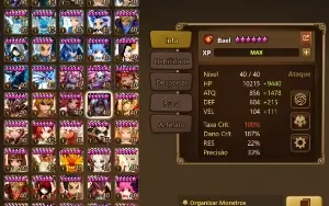 Conta Summoners War - LD Celia + 2 Kinki + Amarna