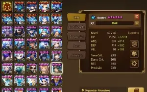 Conta Summoners War - LD Celia + 2 Kinki + Amarna