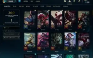 Conta ouro 2 com 100 champs e 36 skins + 5 Espolios