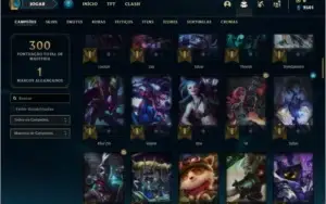 Conta ouro 2 com 100 champs e 36 skins + 5 Espolios