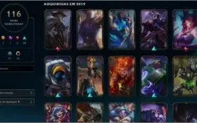 Conta League of Legends lvl 256 - 116 skins