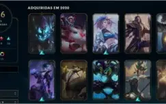 Conta League of Legends lvl 256 - 116 skins