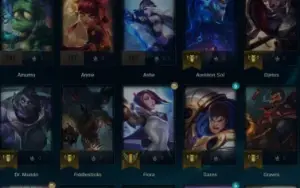 CONTA SMURF LOL PLATINA 1 MMR ALTO