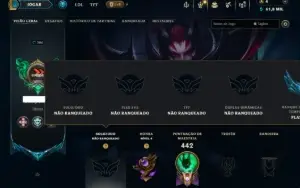 Unranked com TODOS os Champs e 171 Skins +2 Prestigios