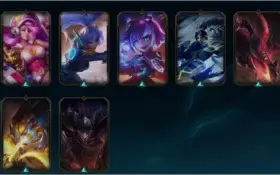 Conta lol s2, com skins da s2 e skins hextec