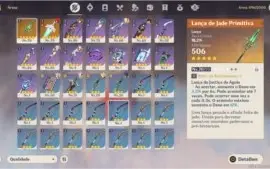 Conta AR46 com 2 armas lendárias, e 4 personagens  T5