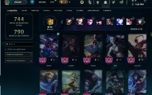 Ouro 1 com TODOS os champs e 392 Skins