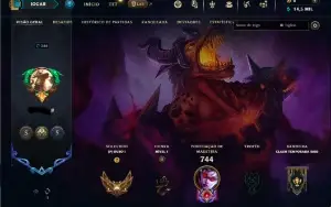 Ouro 1 com TODOS os champs e 392 Skins