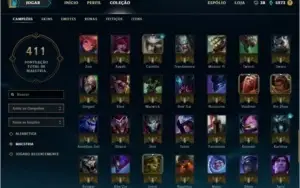 Conta platina 2 todos champs 150 skins