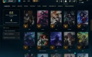 Platina 3 com 50 Champs e 11 Skins