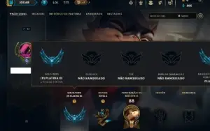 Platina 3 com 50 Champs e 11 Skins