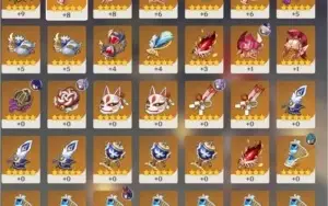 Genshin AR 57/Quase todos perso 5*/9350 primogens/50+desejos