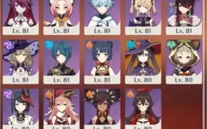 Genshin AR 57/Quase todos perso 5*/9350 primogens/50+desejos