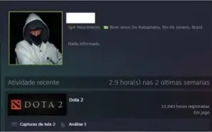 Conta de Dota 2 com  anos nivel 184 com 5.800k.