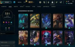 Conta de LOL ,todos os campeões e mais de 350 skins