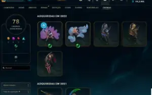 Conta de LOL ,todos os campeões e mais de 350 skins