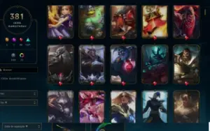Conta de LOL ,todos os campeões e mais de 350 skins
