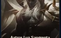 Conta league of legends com aatrox prestigio e 74 skins