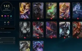 Conta lol LVL 485 Gold IV