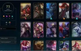 CONTA LEAGUE OF LEGENDS (LEVEL 449 GOLD IV) - 73 SKINS
