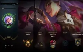 CONTA LEAGUE OF LEGENDS (LEVEL 449 GOLD IV) - 73 SKINS