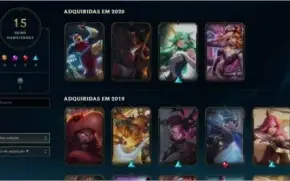 Conta lol Platina 2 19 skins alguns champs