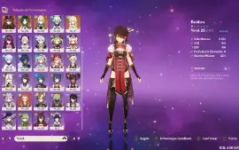 Conta Genshin Impact AR57, 13 personagens 5 estrelas