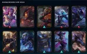 Conta antiga de lol EX MESTRE, 43 skins