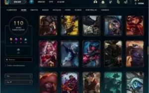 Conta prata 4 com 143 champs e 110 skins ( MAIN ADC )