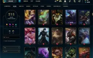 Conta Unranked com TODOS os champs e 215 Skins + 2 Prestigio